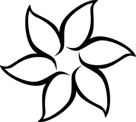 a black and white flower tattoo design