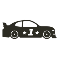 a black and white image of a car