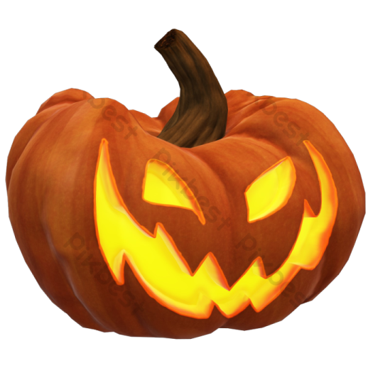 a halloween pumpkin with glowing eyes