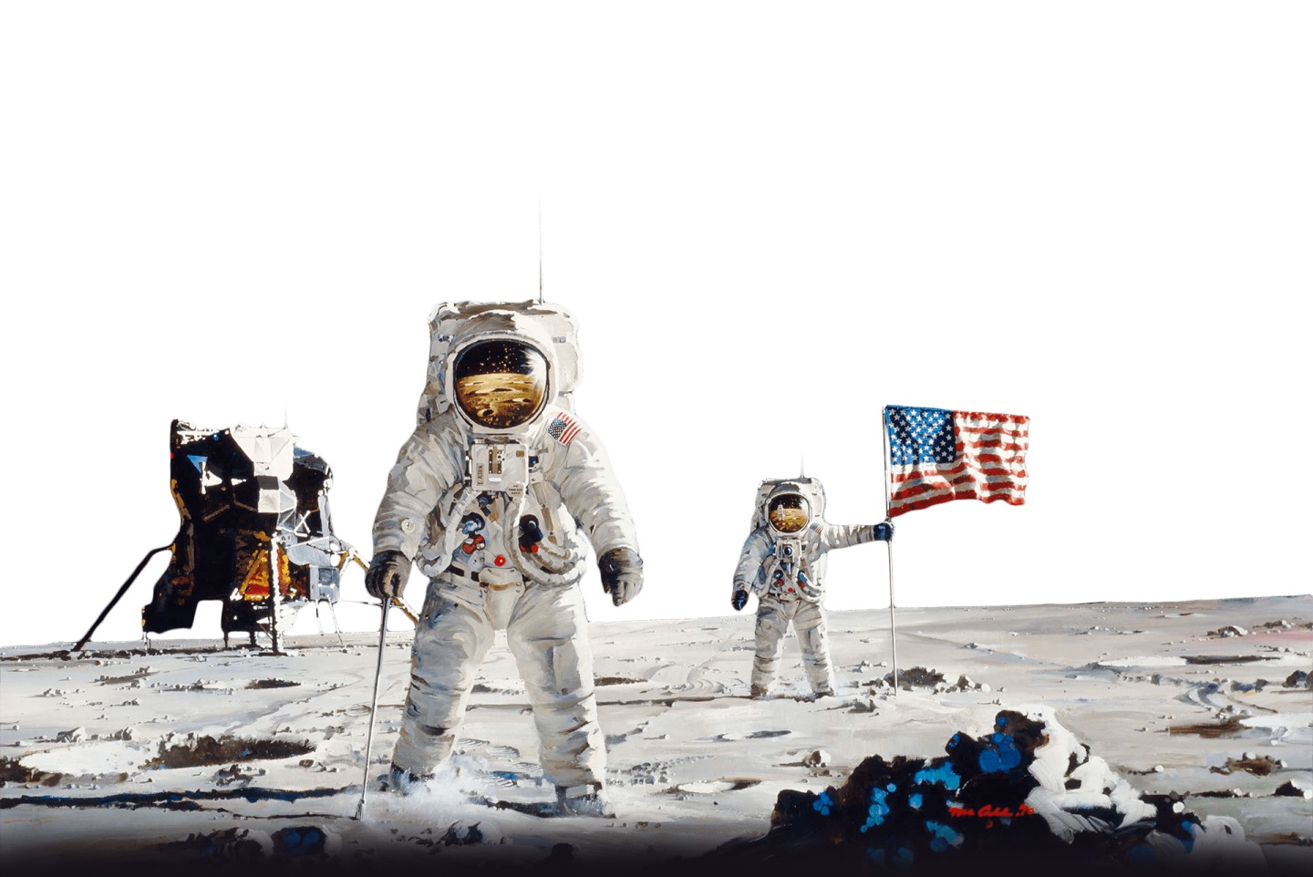 astronaut on the moon