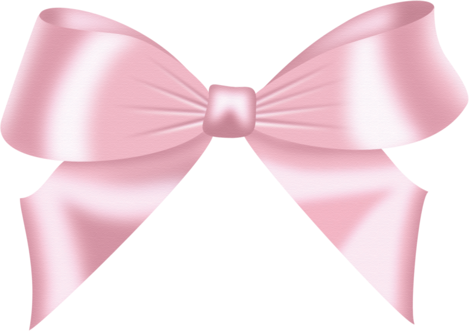 a pink bow on a white background