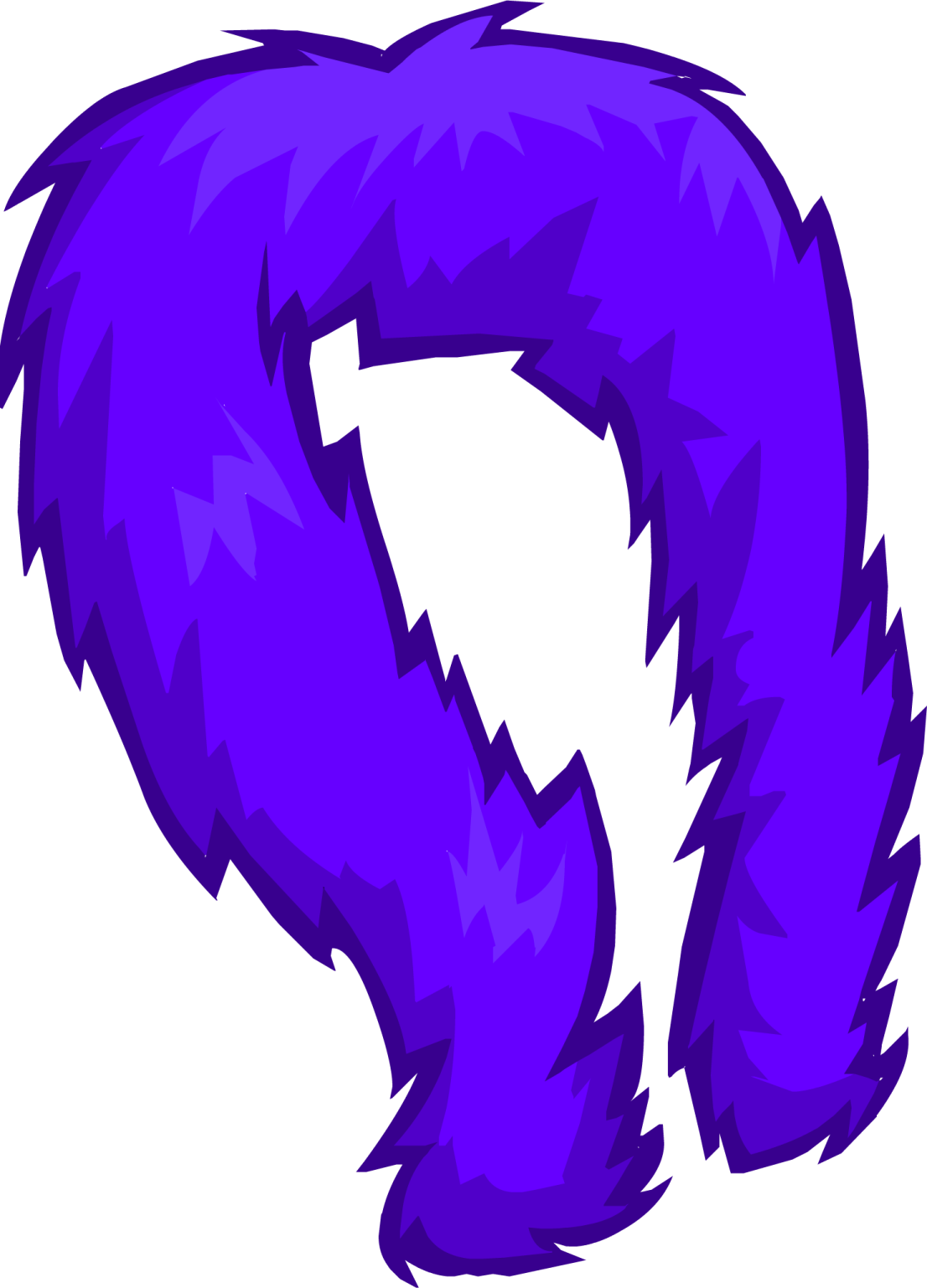 an image of a purple monster head