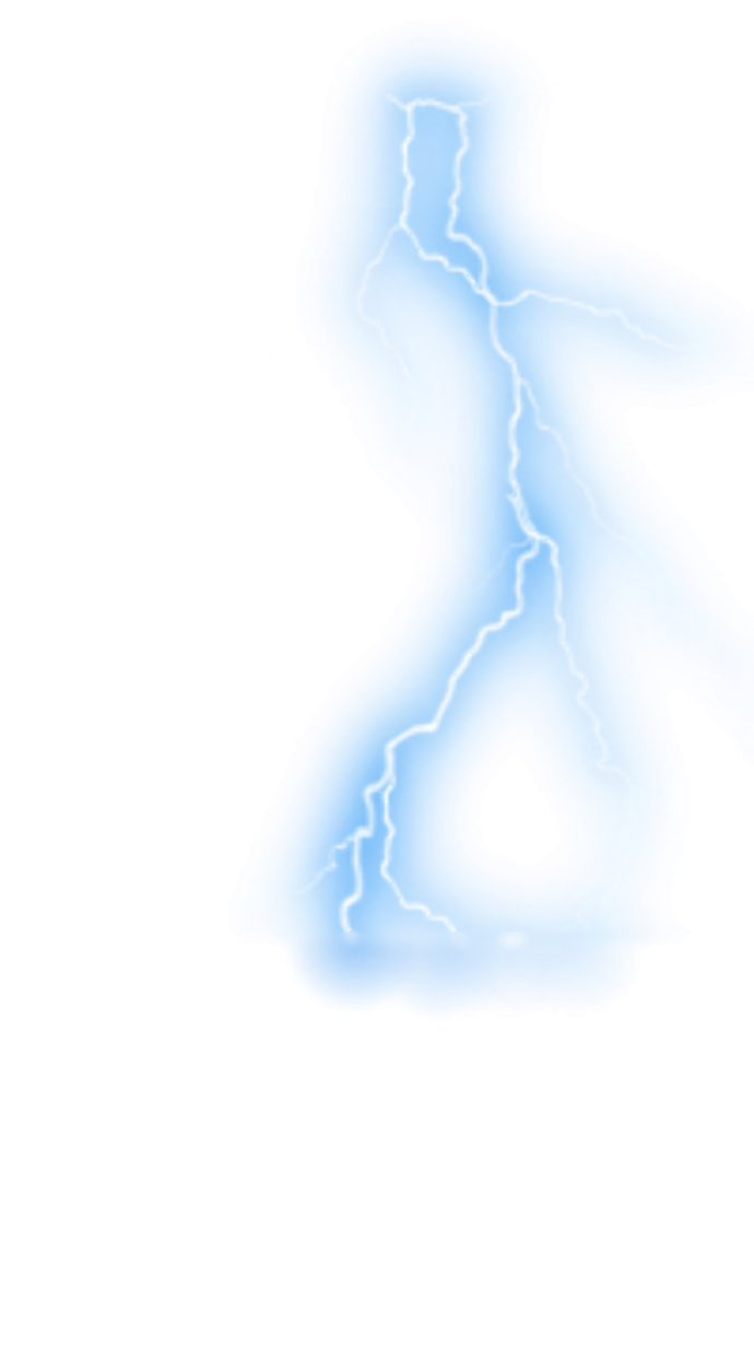 a lightning bolt in the sky