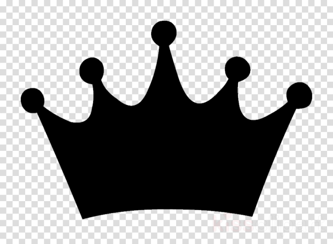 a black crown on a transparent background