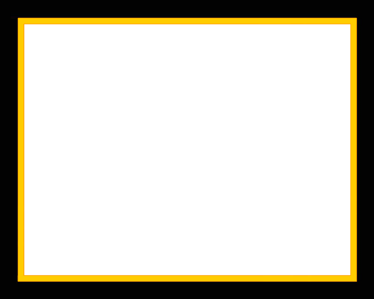 a yellow frame on a black background