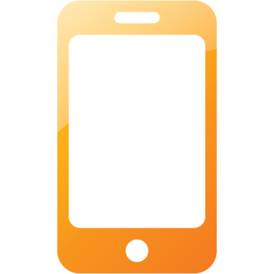 a phone icon with a blank screen