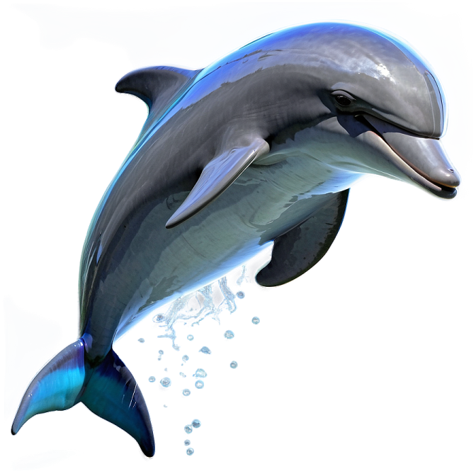 a dolphin jumping out of the water