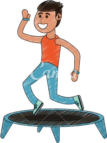 a man jumping on a tram tram