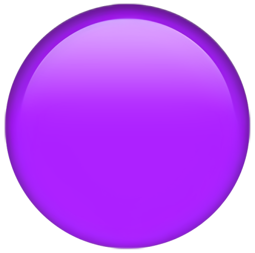a purple button on a white background