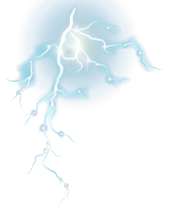a drawing of a lightning on a white background