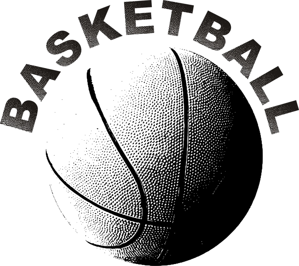 a basketball ball on a white background