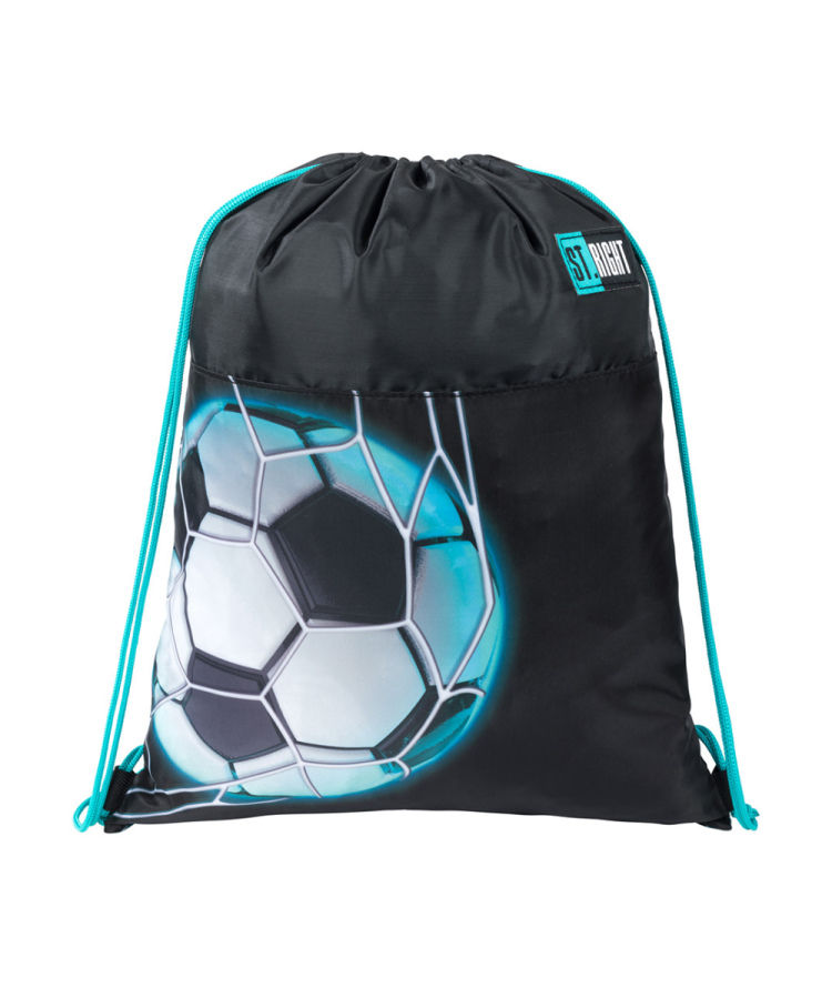 a drawsack bag with a soccer ball on it