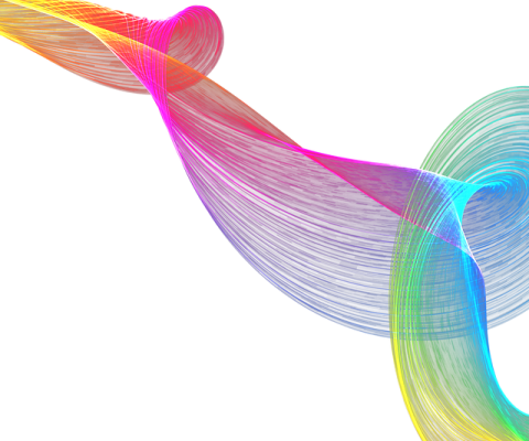 an image of a rainbow colored wave