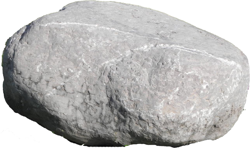 a large rock on a white background