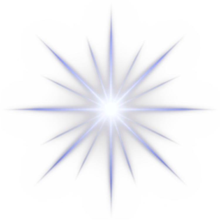 a blue star on a white background