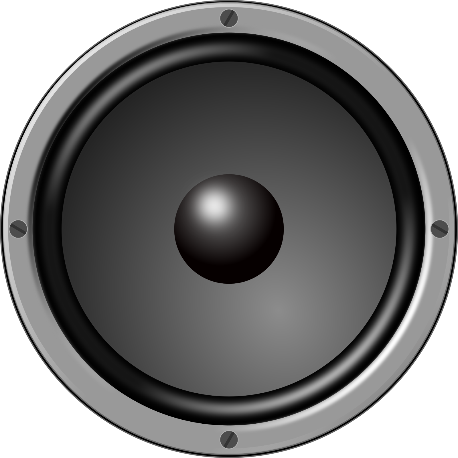 a black speaker on a white background