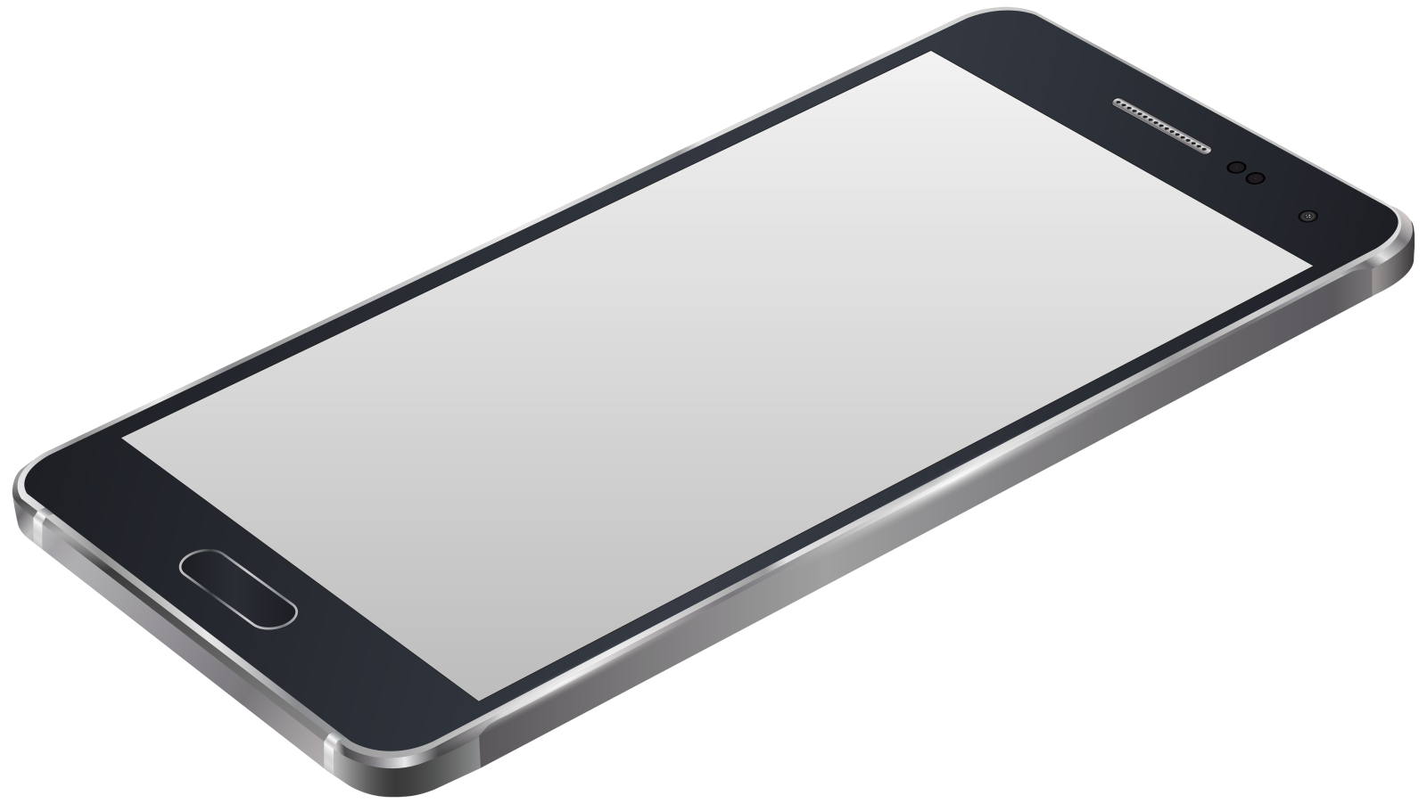 an iphone with a blank screen