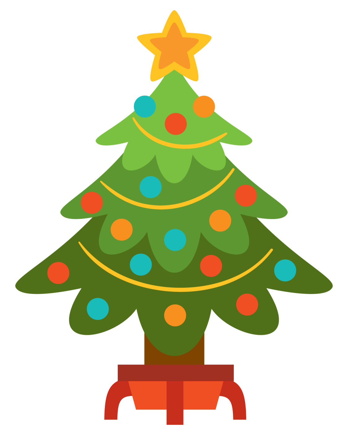 a christmas tree with a star on top