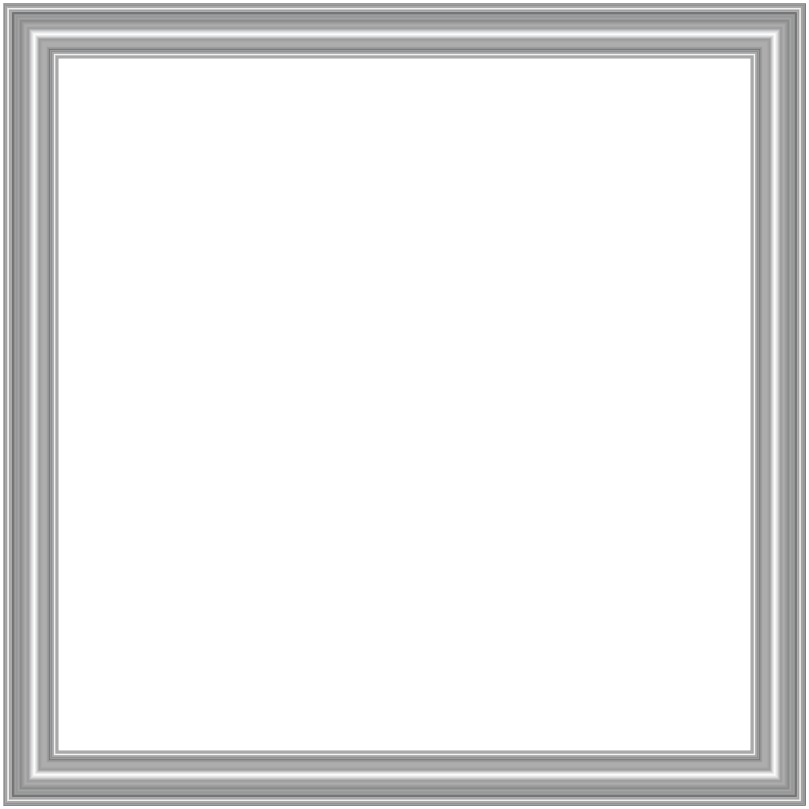 an empty picture frame on a white background