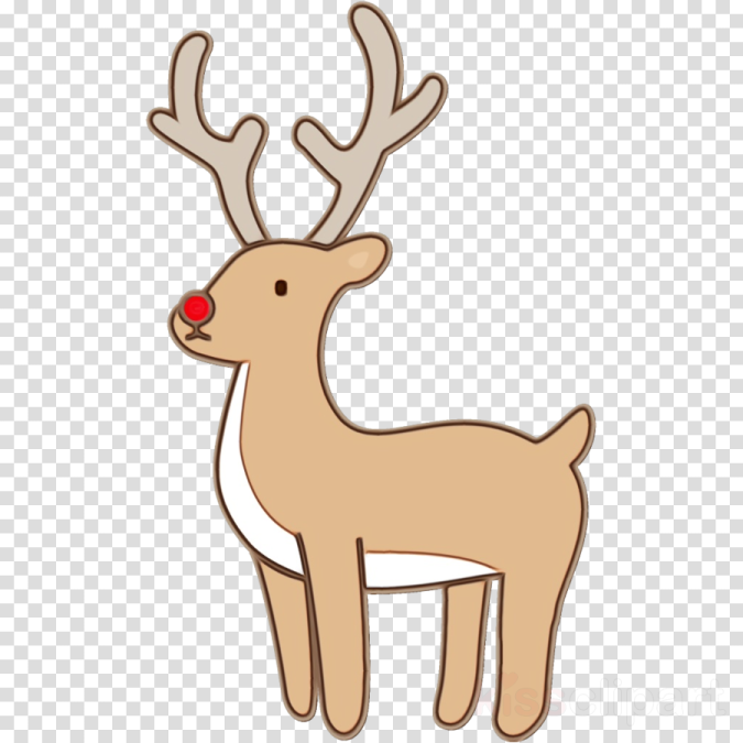 a cartoon deer with ants on its head, transparent background