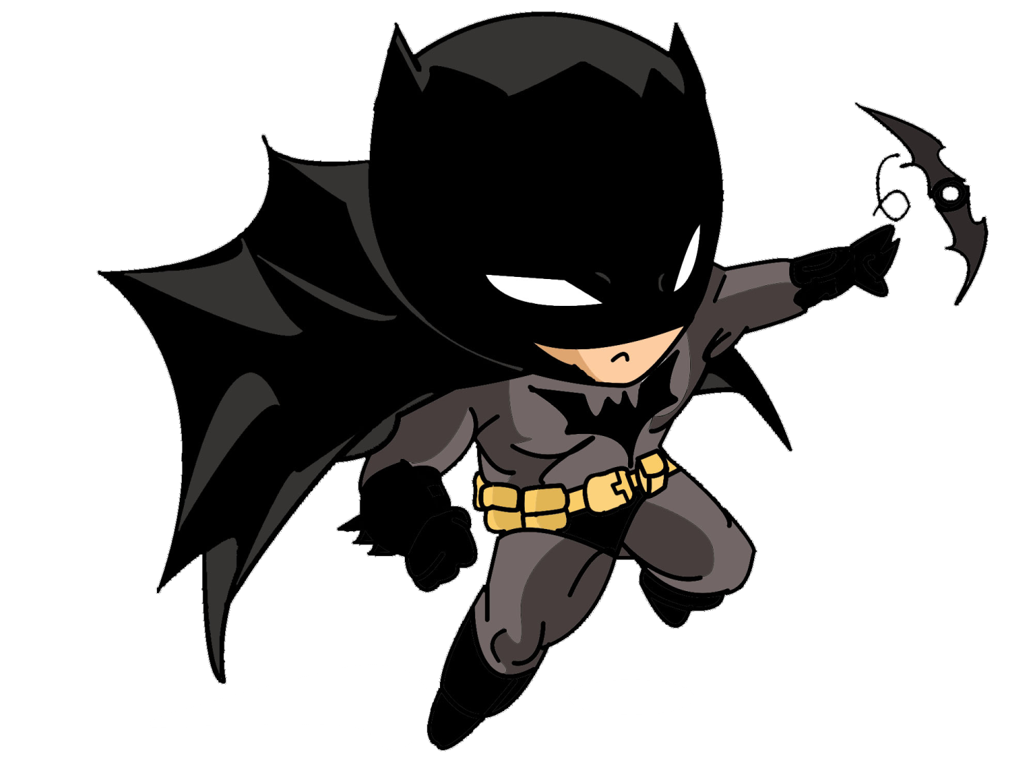 a drawing of the batman