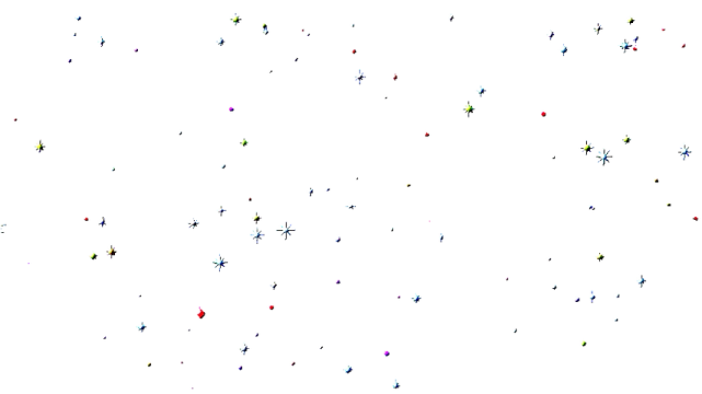 a group of people are flying in the air