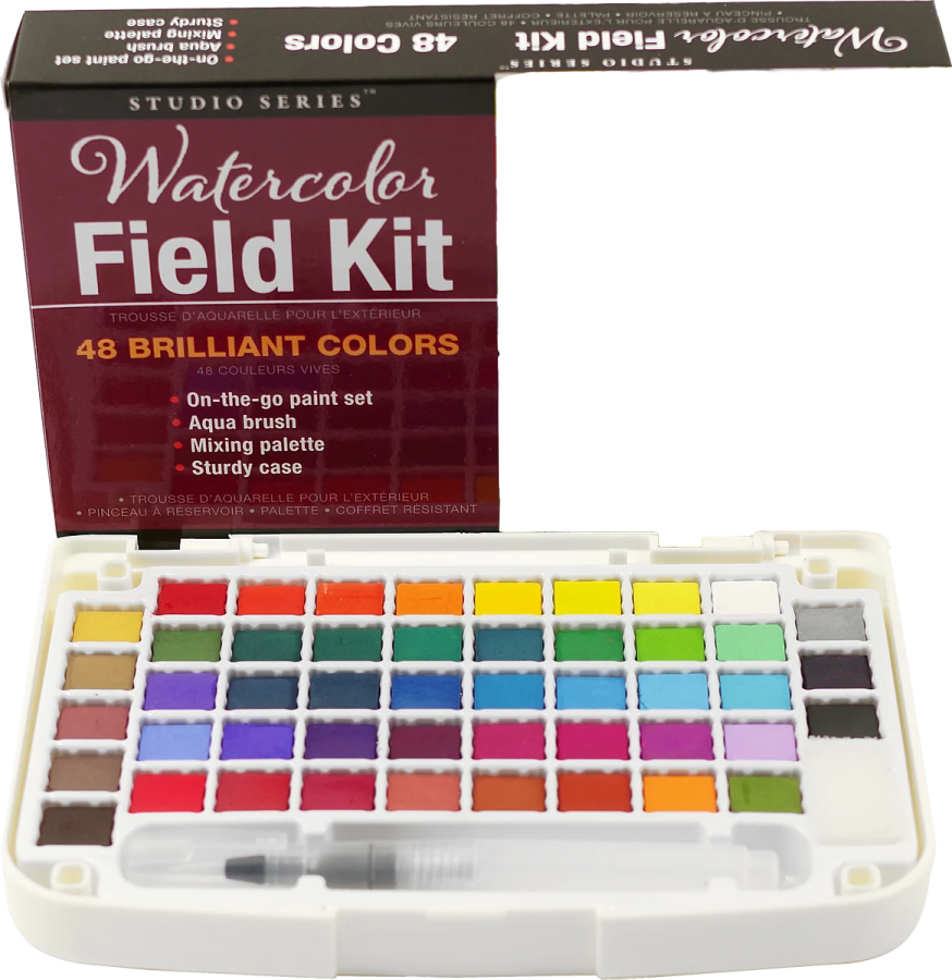 watercolor felt kit 48 - piece