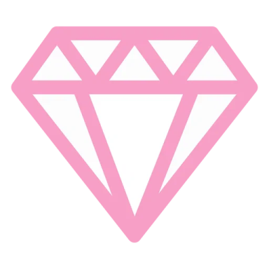 a pink diamond icon