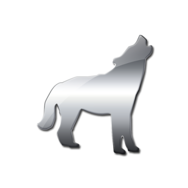 a dog icon on a white background