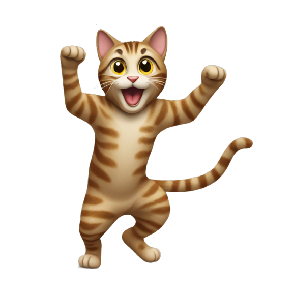 a cat that is jumping in the air