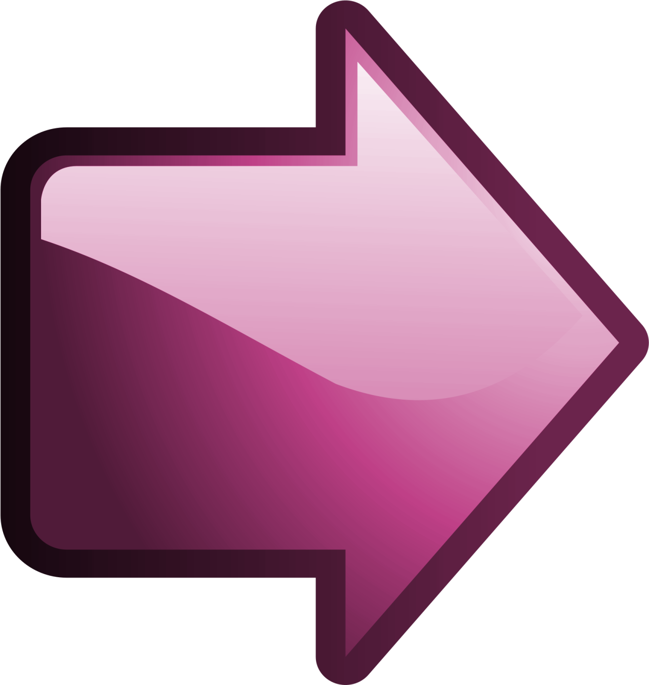 a purple arrow pointing up to the right