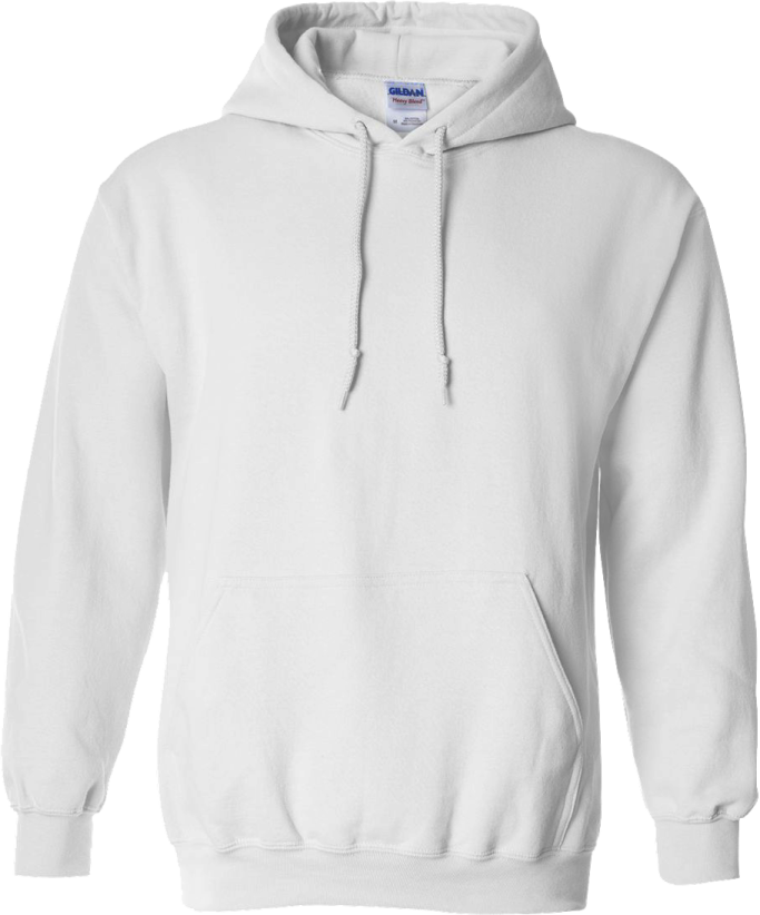 a white hoodedie sweatshirt with the hoodie logo on it