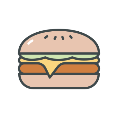 a hamburger icon on a white background