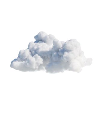 a cloud on a white background