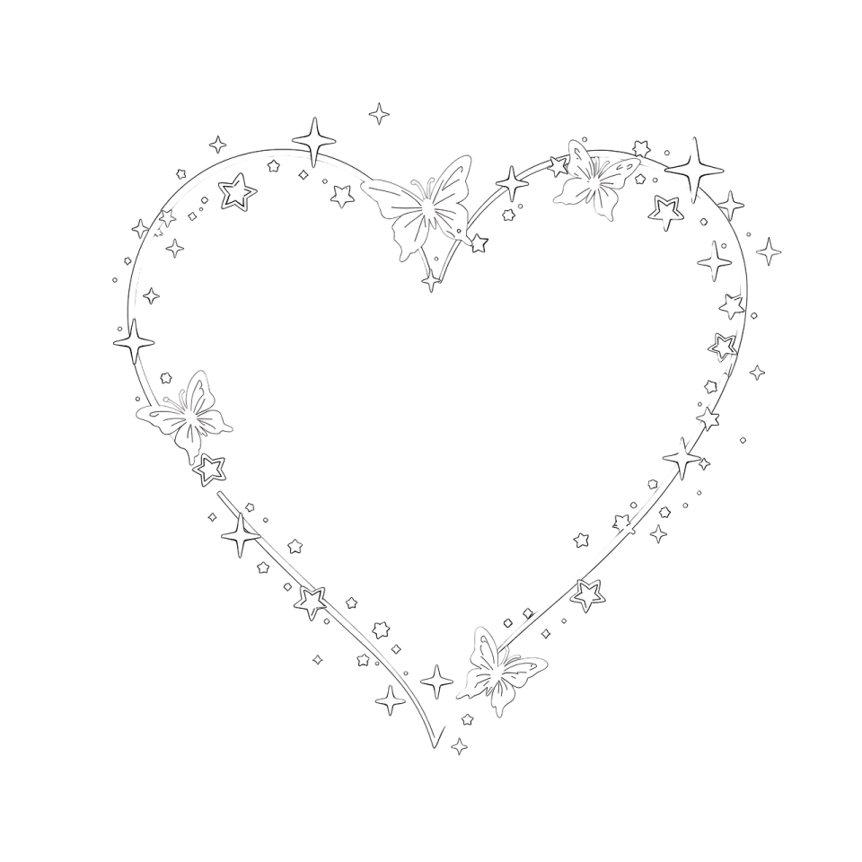 free printable heart coloring pages