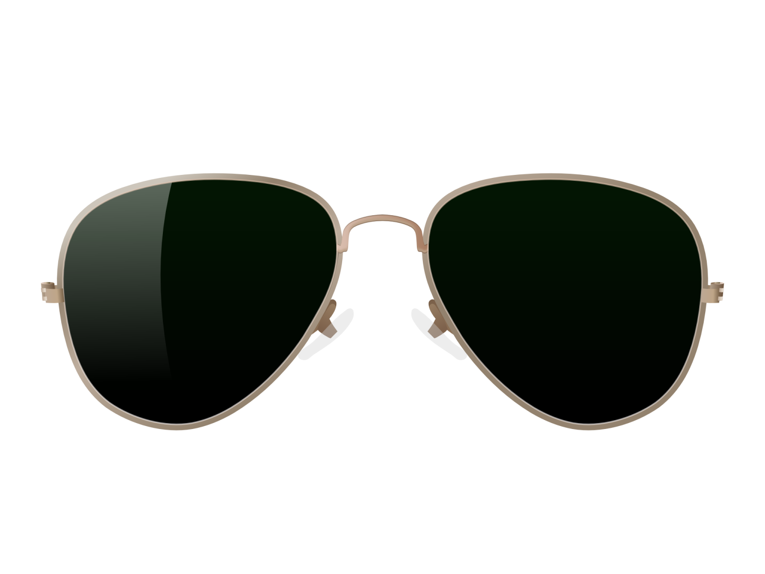 a pair of sunglasses on a white background