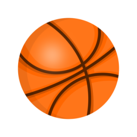a basketball ball on a white background