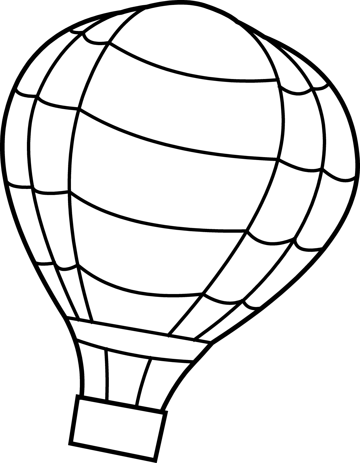 a hot air balloon coloring page