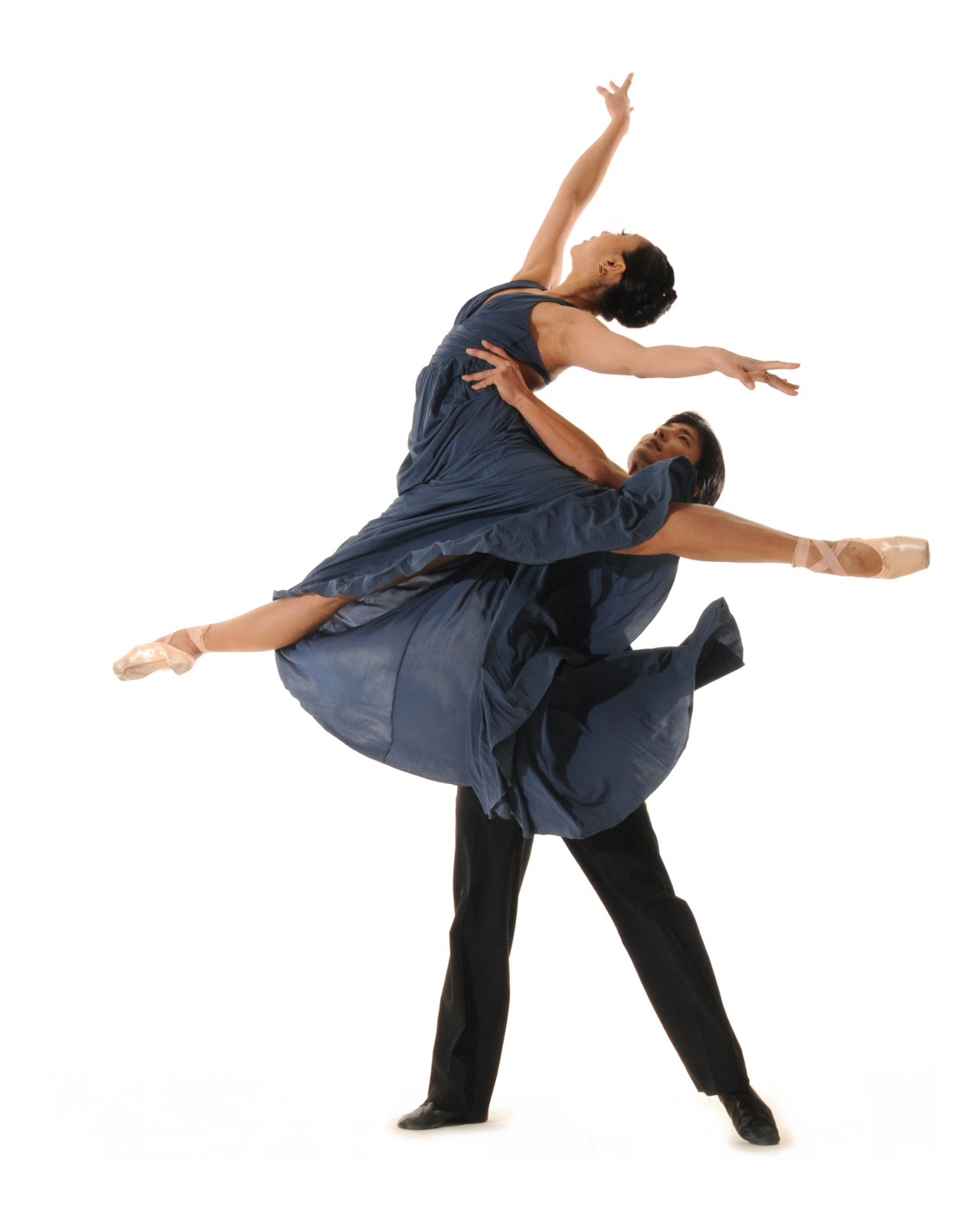 a man and a woman dancing together
