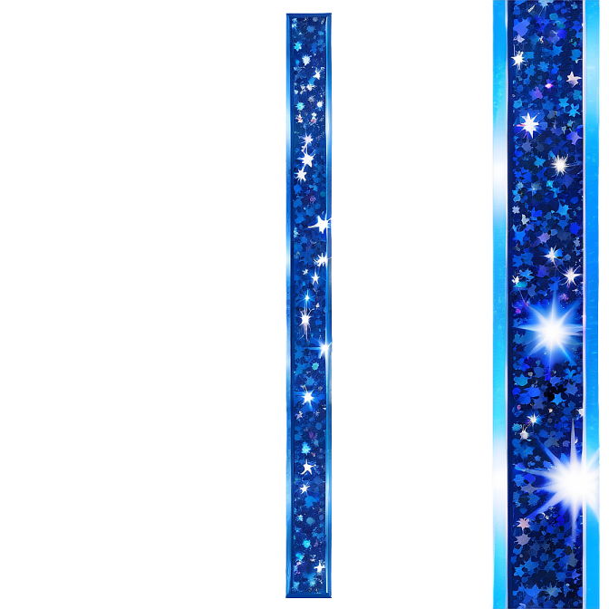 a pair of blue stars on a white background