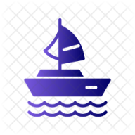 a boat with a sail on it