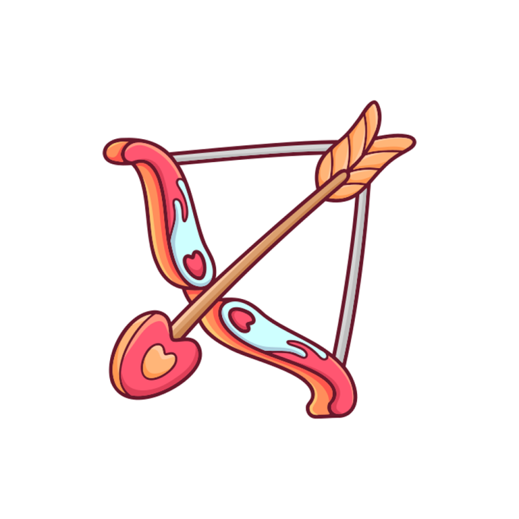 a letter with an arrow in the middle