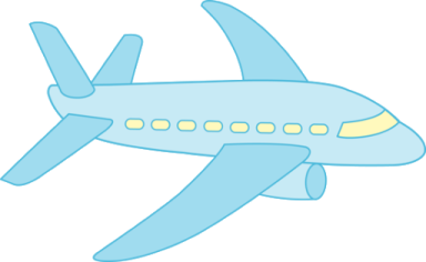 a blue airplane with yellow eyes