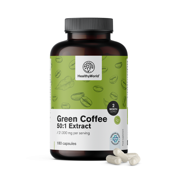 a bottle of green coffee extract