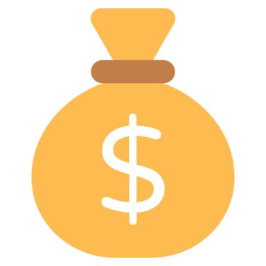 a money bag with a dollar sign