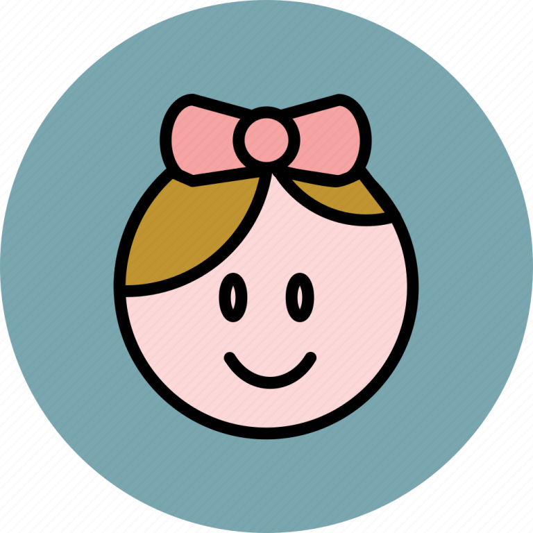 a girl with a pink bow on her head