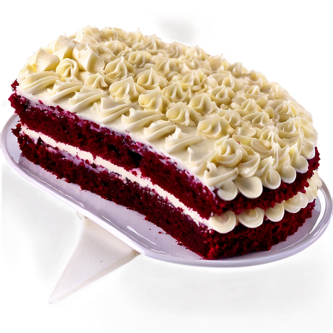 white frosting on cake