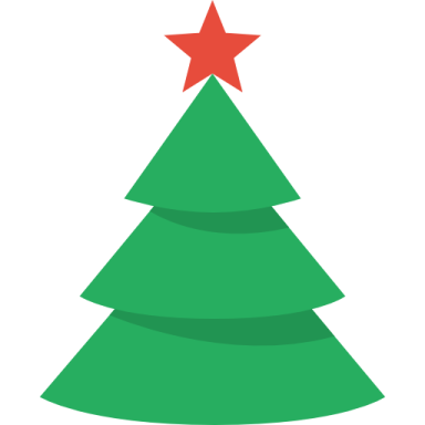 a christmas tree with a star on top
