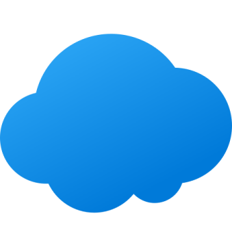 an image of a blue cloud