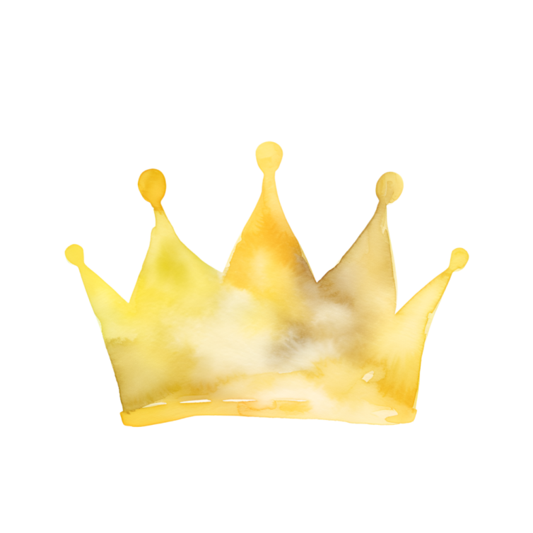 a drawing of a crown on a white background